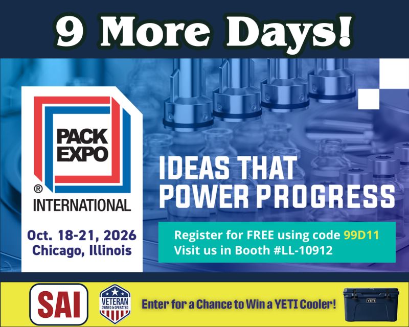 Featured image for “Pack Expo: 9 Days Away!”